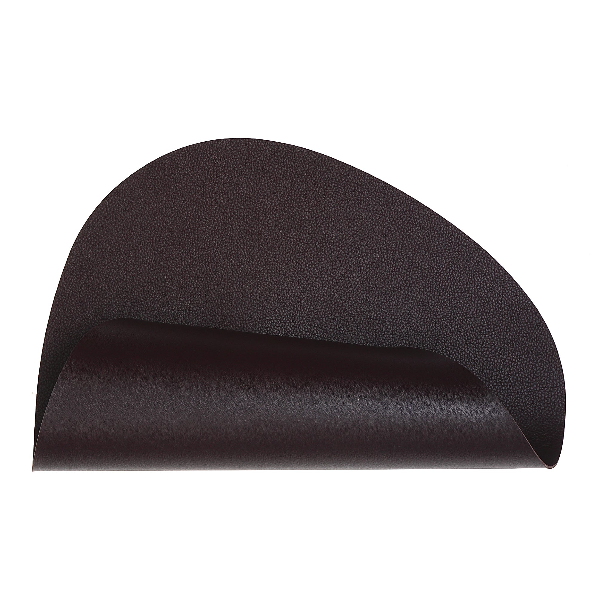 Reversible Pleather Pebble Placemat Chocolate Set Of 12, Dining Table Decor, Kitchen Accessory