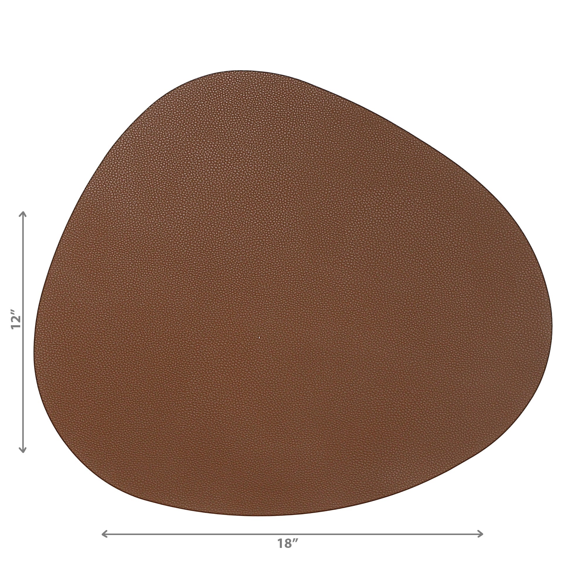 Reversible Pleather Pebble Placemat Tan Set Of 12, Dining Table Decor, Kitchen Accessory