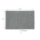 Vinyl Placemat Linen Pistachio - Set of 12