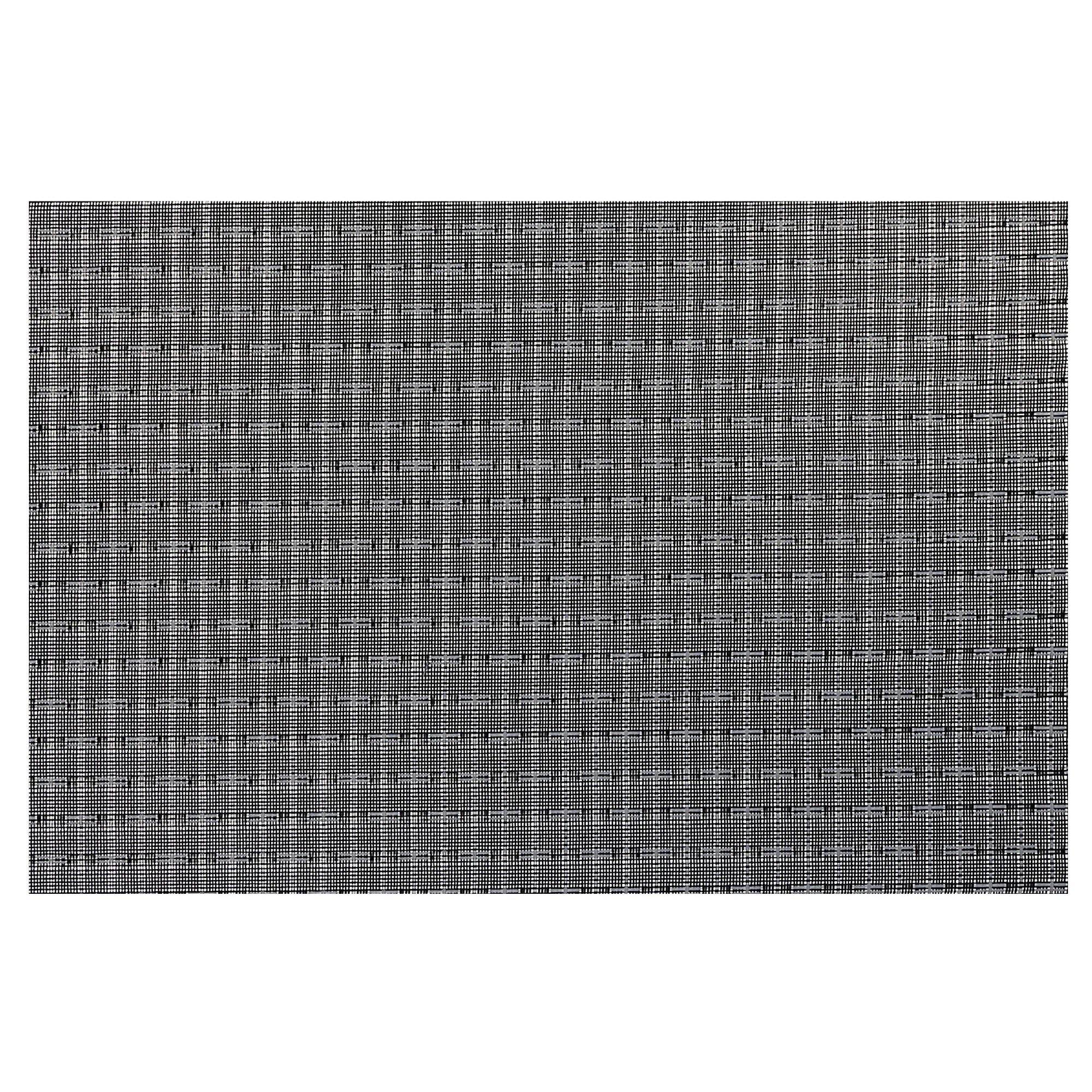 Black Weave Woven PVC Placemat Set of 12 – Durable Tableware, Easy-Clean Mats