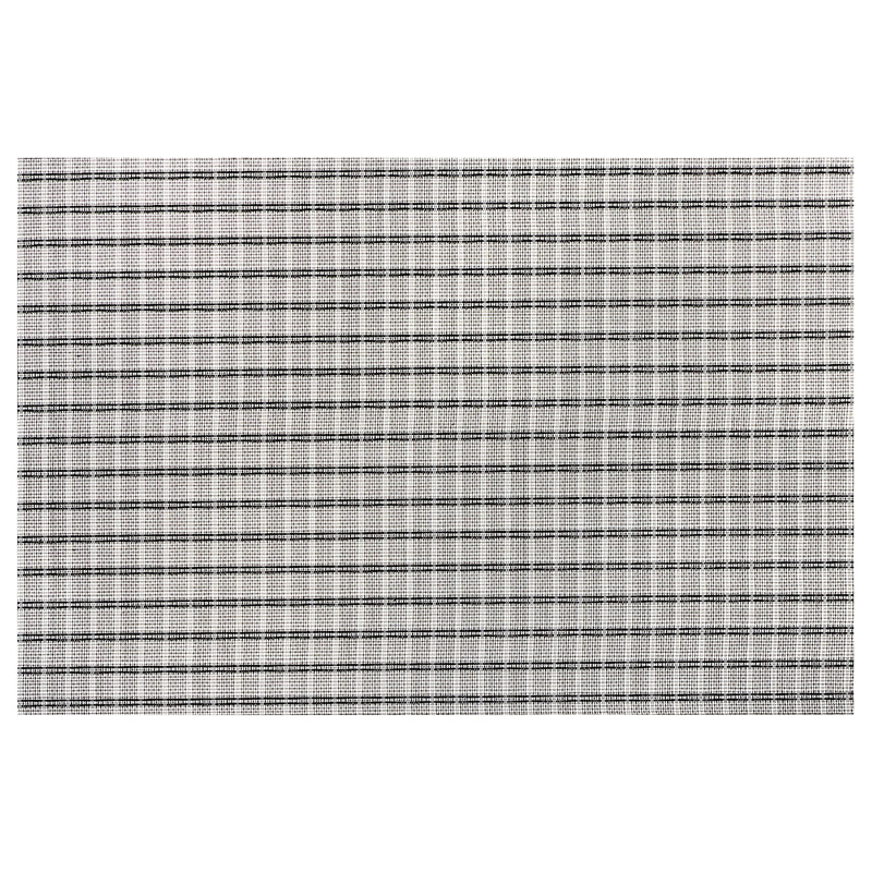Woven Pvc Placemat Weave White - Set of 12