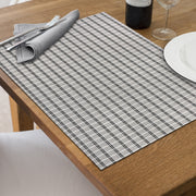 White Weave Woven PVC Placemat Set of 12 – Durable Tableware, Easy-Clean Mats