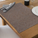 Woven Pvc Placemat Vintage Brown - Set of 12