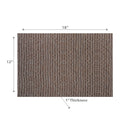 Woven Pvc Placemat Vintage Brown - Set of 12