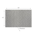 Woven Pvc Placemat Vintage Grey - Set of 12