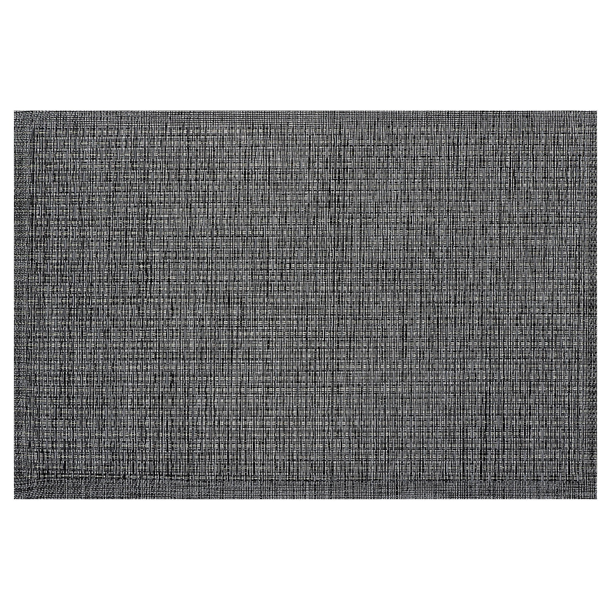 Black Lurex Woven PVC Placemat Set of 12 – Sparkling Table Decor, Durable Mats