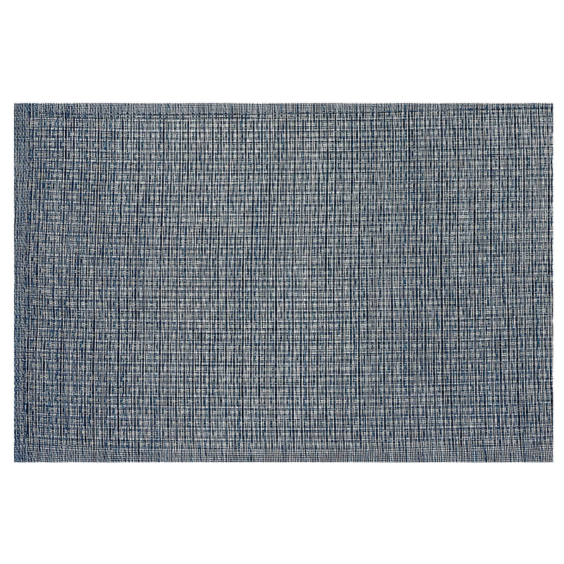 Woven Pvc Placemat With Lurex Blue - Set of 12