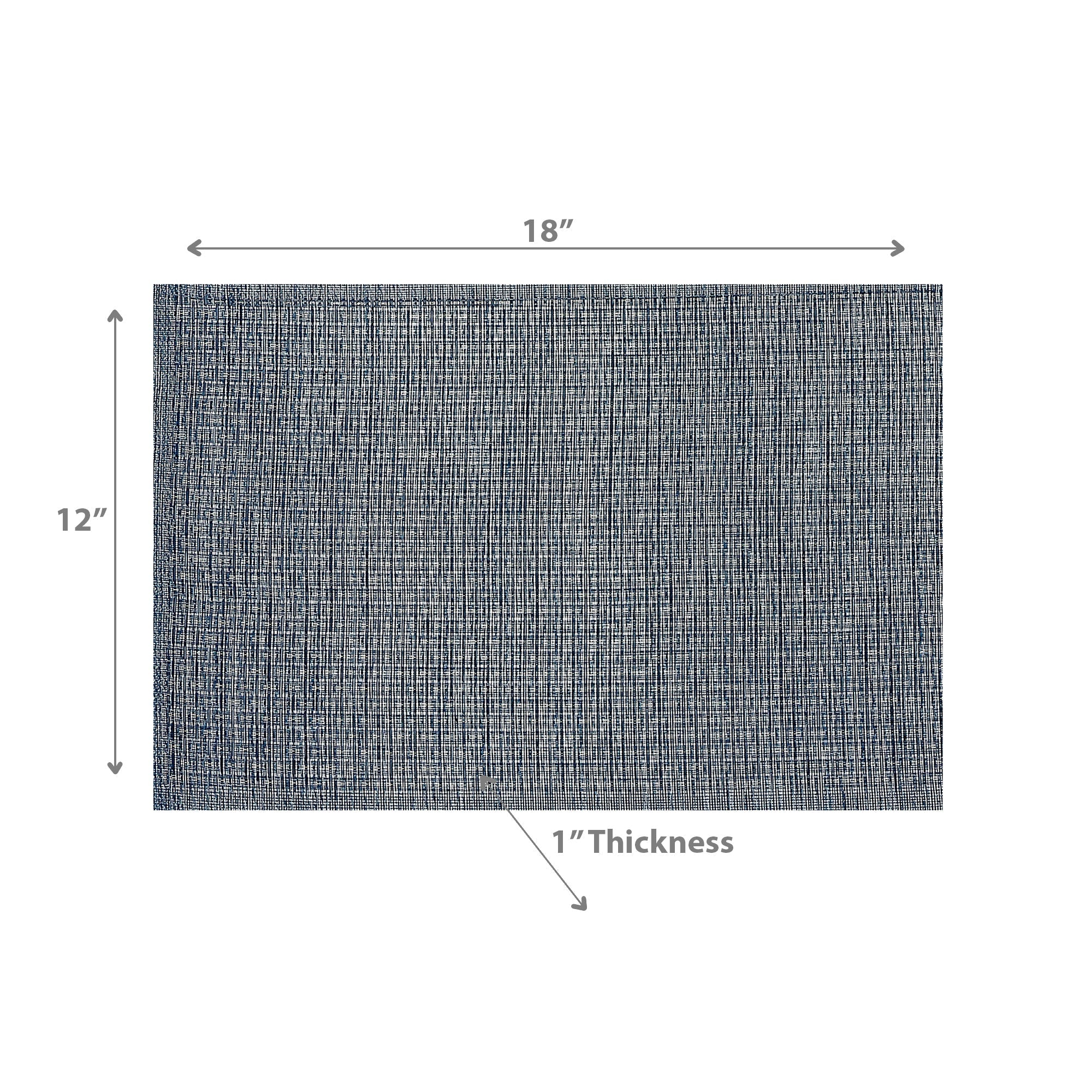 Blue Lurex Woven PVC Placemat Set of 12 – Sparkling Table Decor, Durable Mats