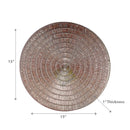 Round Pvc Lace Placemat Gold - Set of 12