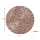 Round Pvc Lace Placemat Rose - Set of 12