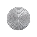 Round Pvc Lace Placemat Silver - Set of 12