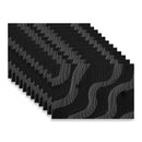 Woven Pvc Placemat Wave - Set of 12
