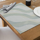 Woven Pvc Placemat Wave - Set of 12