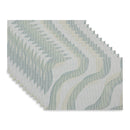 Woven Pvc Placemat Wave - Set of 12