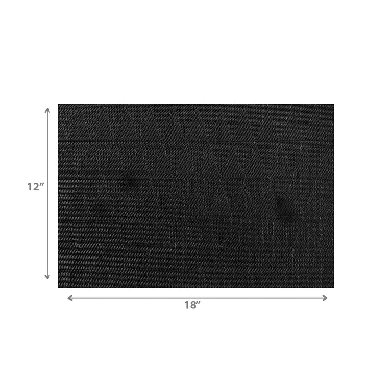 Woven Pvc Placemat Triangle - Set of 12