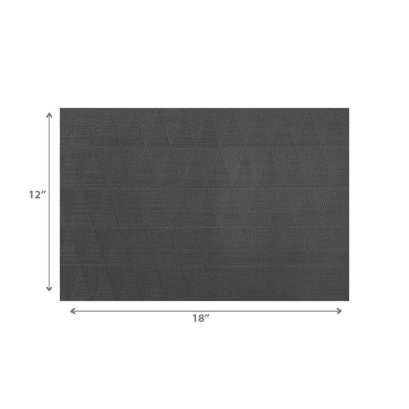 Woven Pvc Placemat Triangle - Set of 12