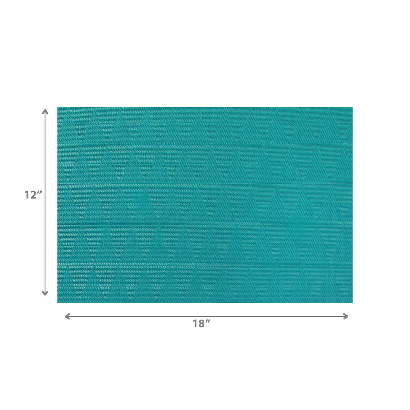 Woven Pvc Placemat Triangle - Set of 12