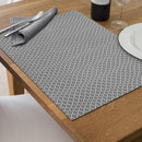 Woven Pvc Placemat Triangle Dot - Set of 12