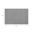 Woven Pvc Placemat Triangle Dot - Set of 12