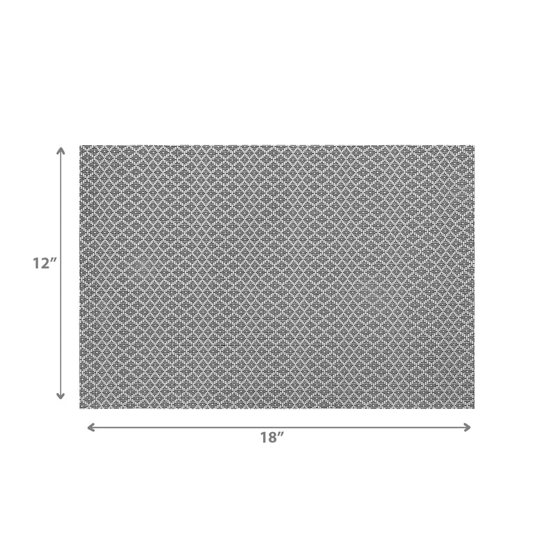 Woven Pvc Placemat Triangle Dot - Set of 12
