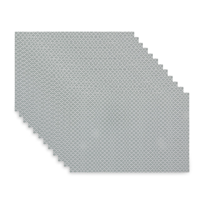 Woven Pvc Placemat Triangle Dot - Set of 12