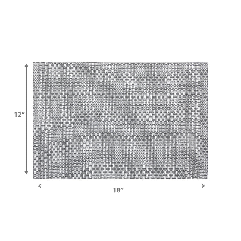 Woven Pvc Placemat Triangle Dot - Set of 12