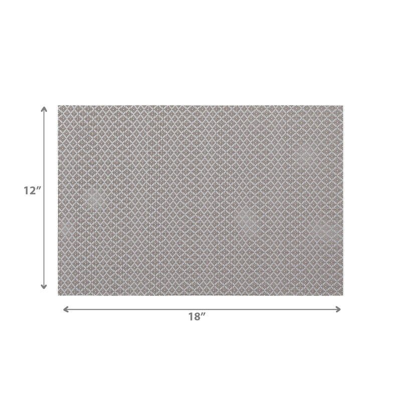 Woven Pvc Placemat Triangle Dot - Set of 12