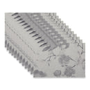 Woven Pvc Printed Placemat Sepia Watercolor - Set of 12