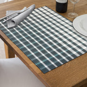 Woven PVC Placemat Set Of 4 Basketweave Blue Set Of 3, Dining Table Decor