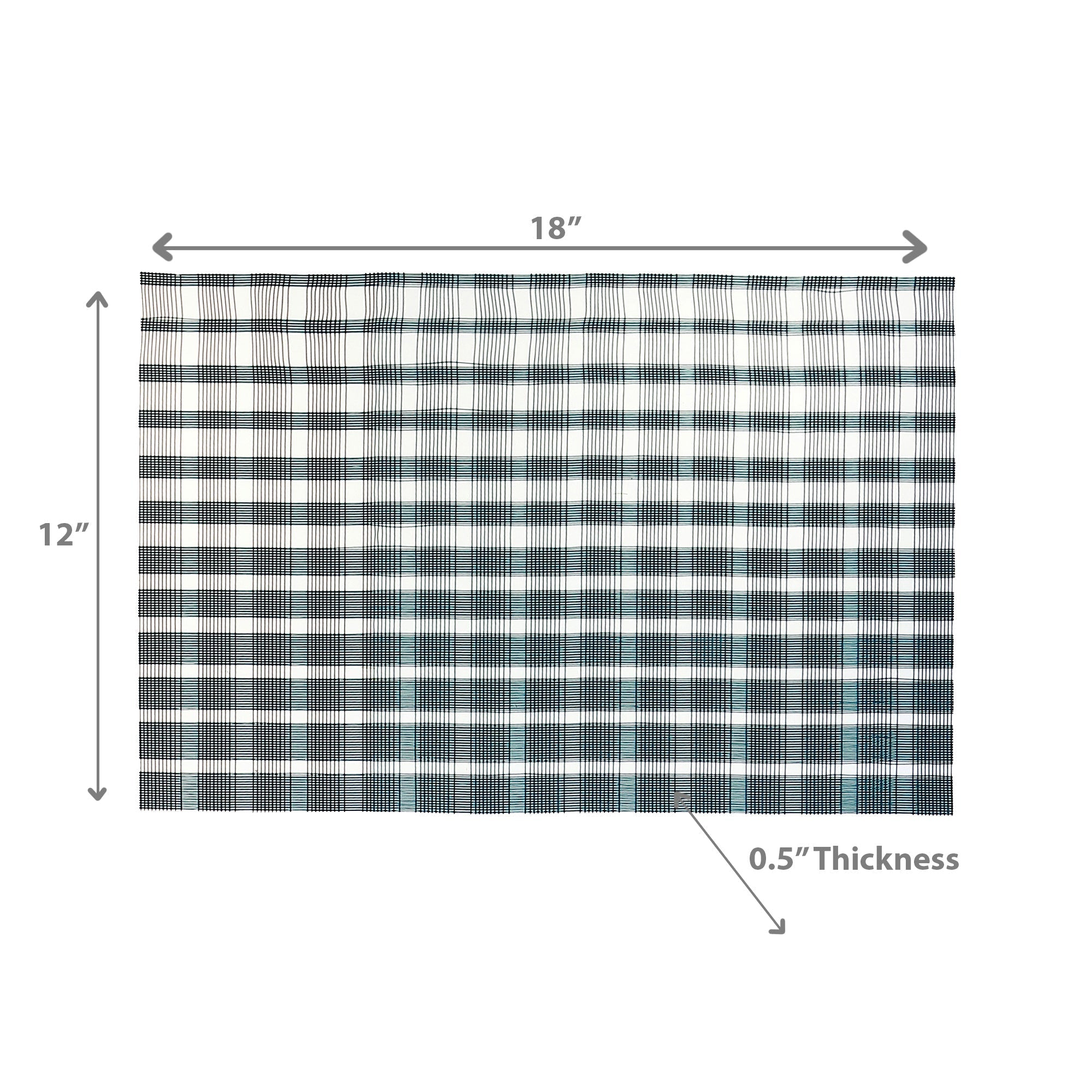 Woven PVC Placemat Set Of 4 Basketweave Blue Set Of 3, Dining Table Decor