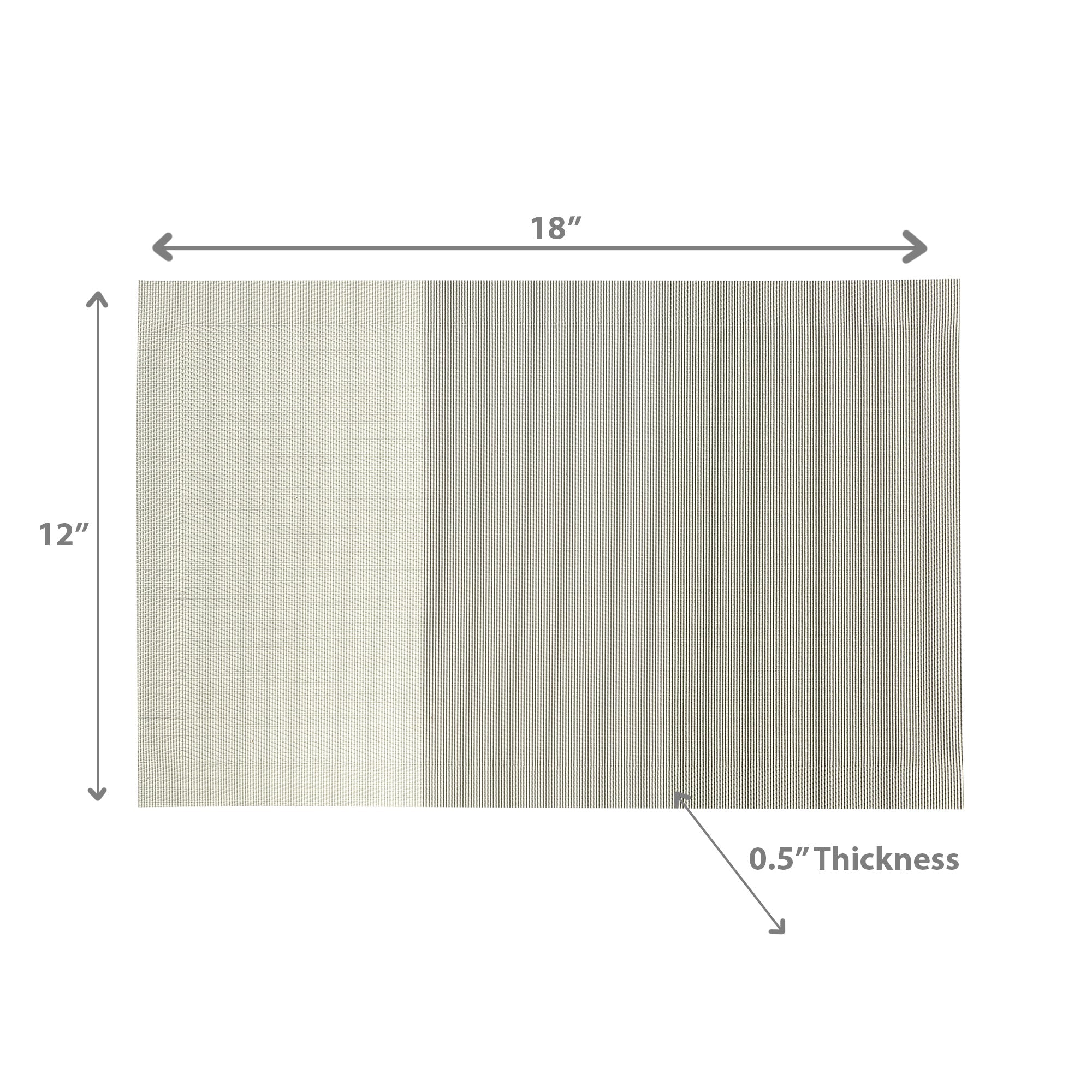 Woven PVC Placemat Set Grey Of 4 Set Of 3, Table Decoration