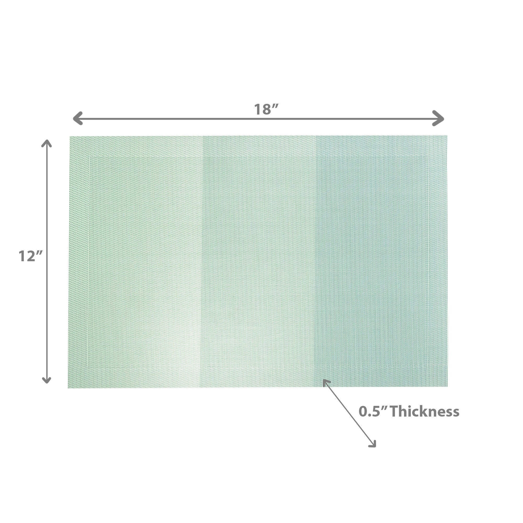 Woven PVC Placemat Set Light Blue Of 4 Set Of 3, Table Decoration