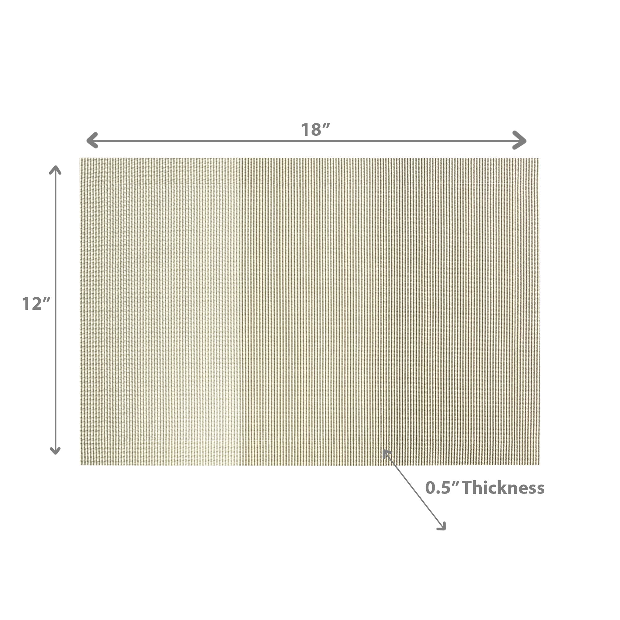 Woven PVC Placemat Set Sand Of 4 Set Of 3, Table Decoration