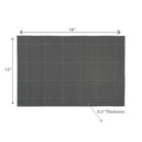 Woven Pvc Placemat Set Of 4 Square Block - Set of 3