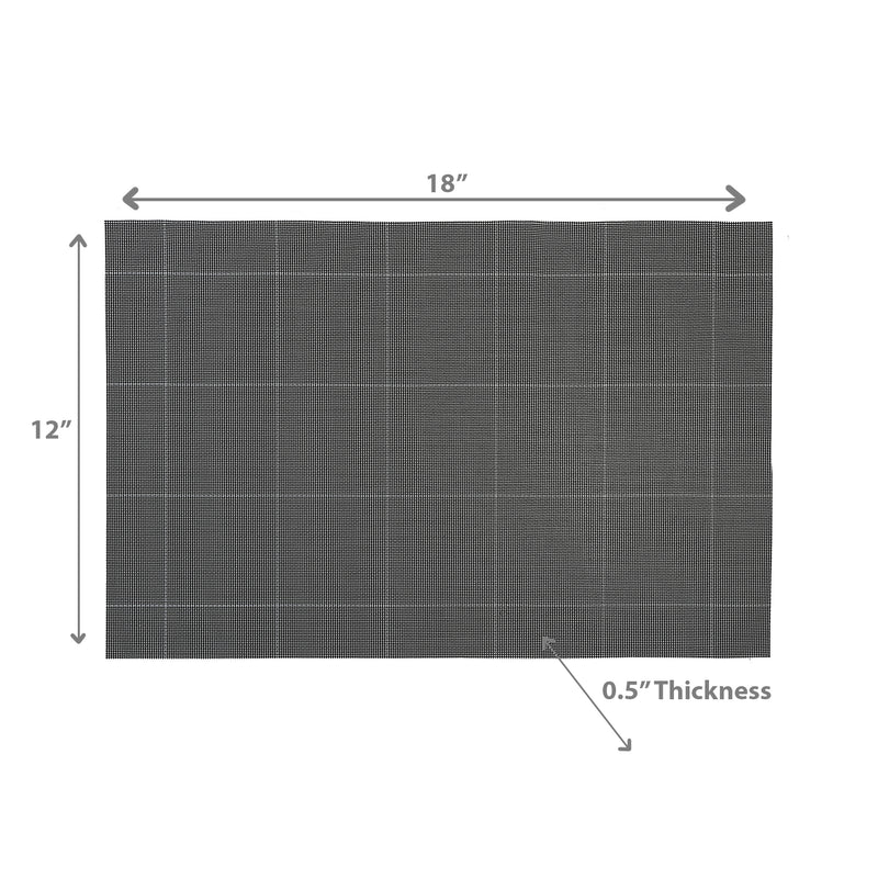 Woven Pvc Placemat Set Of 4 Square Block - Set of 3