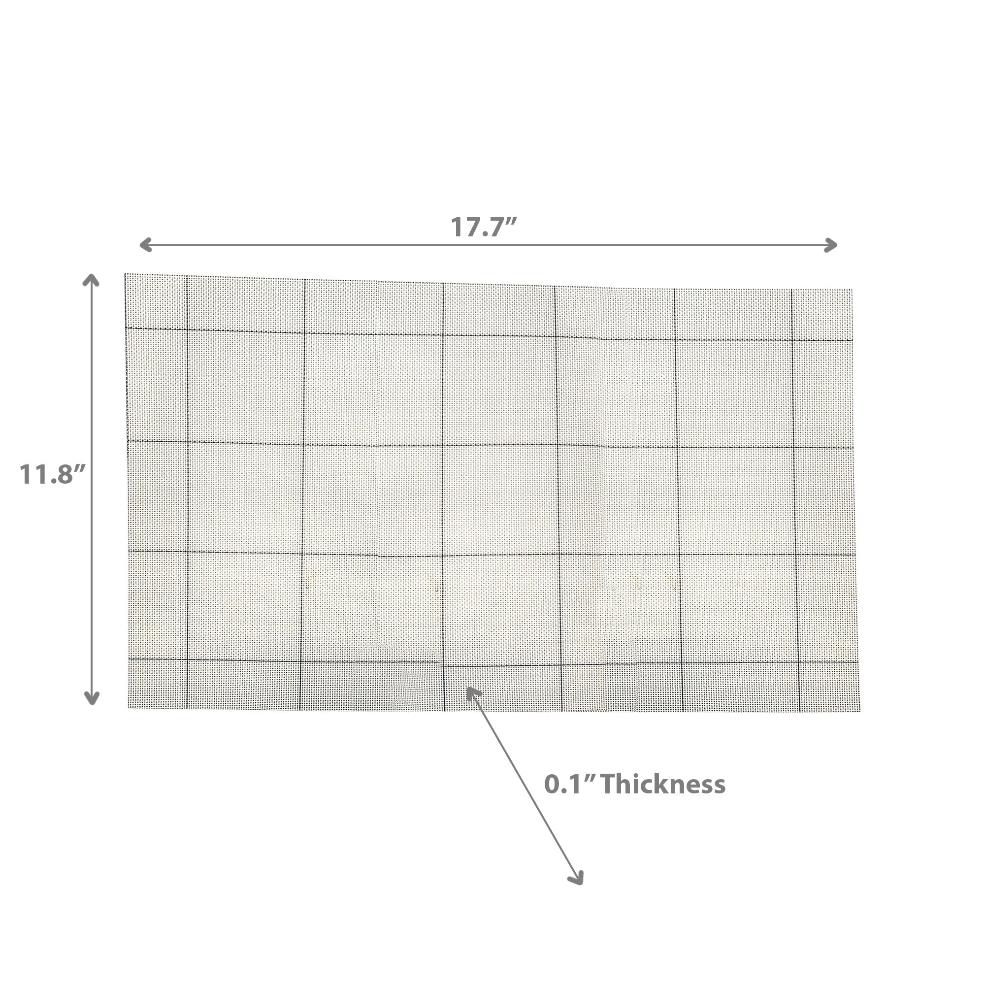 White & Black Square Woven PVC Placemat Set of 4 – Durable Tableware, Easy-Clean Mats