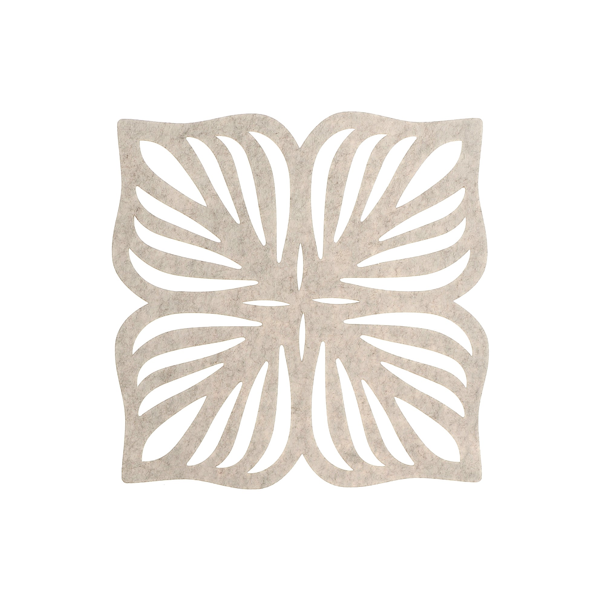 Cutout Leaf Ivory Placemat Set Of 12, Dining Table Decoration