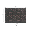 Poly-Linen Printed Placemat Leave Green - Set of 12