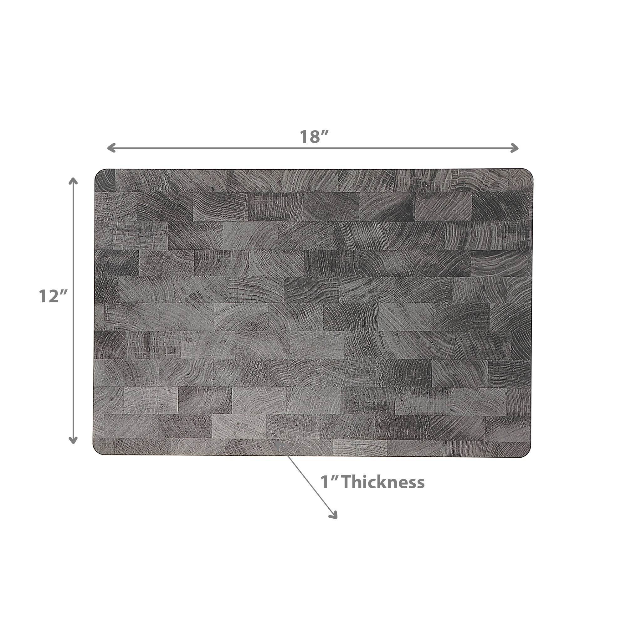 Wood Greige Printed Cork Backed Placemat Set of 12 – Rustic Kitchen Table Decor