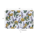 Printed Cork Backed Placemat Lemon - Set of 12