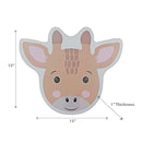 Giraffe Head Placemat With Eva Backing - Set of 12