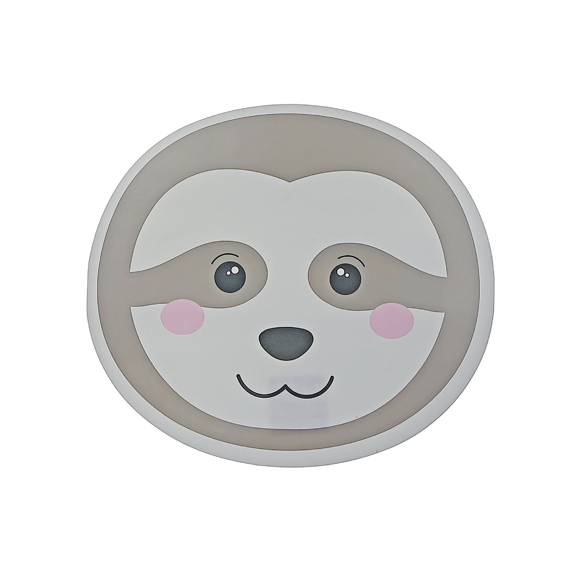 Sloth Head Placemat Set of 12 – EVA Backing, Kids Animal Tableware, Fun Dining Mats