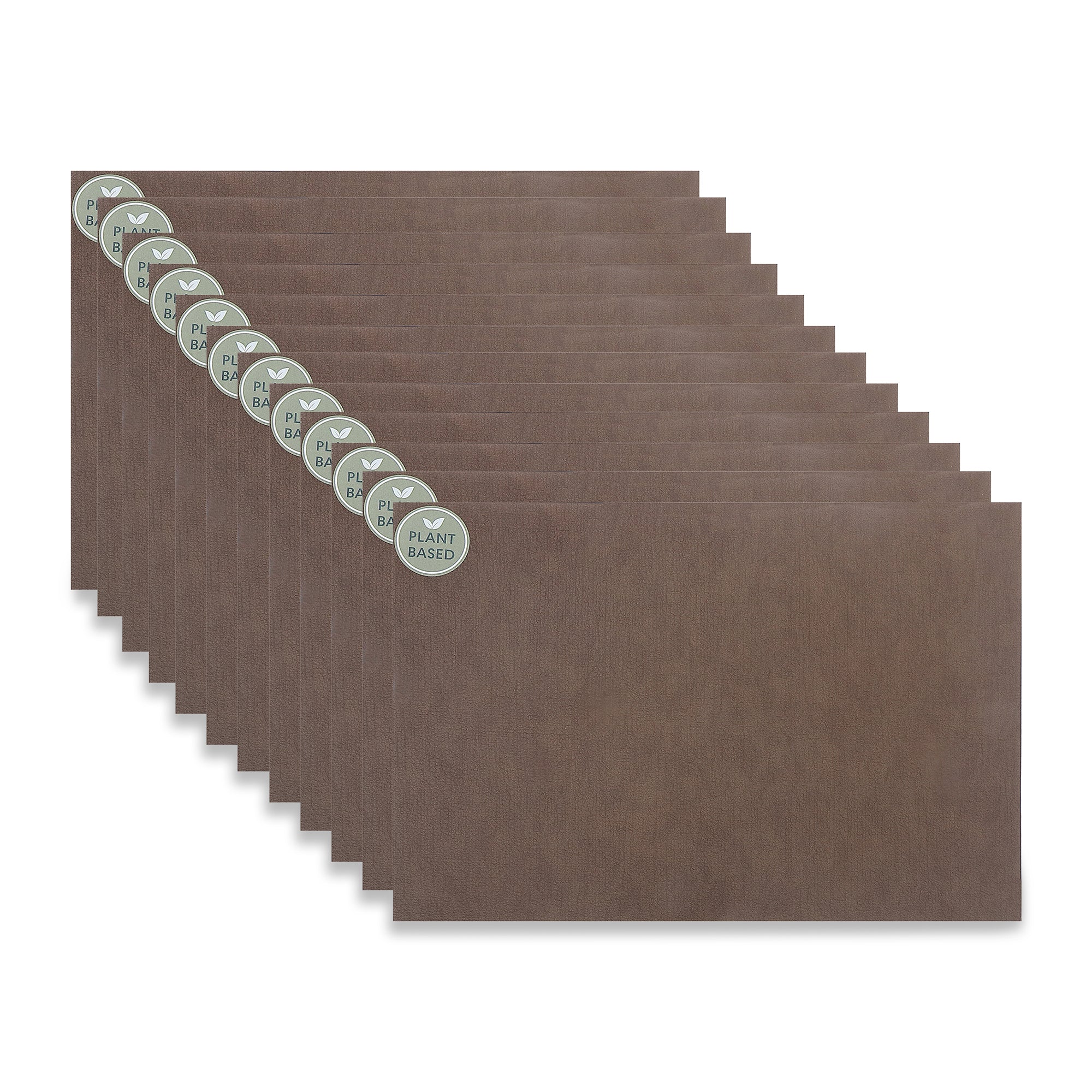 Maison Concepts Plant Based Placemat Walnut Shell Coffee - Set of 12