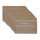 Burlap Placemat Patisserie - Set of 12