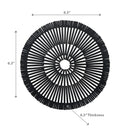 Round Heavy Bamboo Placemat - Set of 6