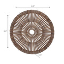 Round Heavy Bamboo Placemat - Set of 6