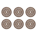 Round Heavy Bamboo Placemat - Set of 6