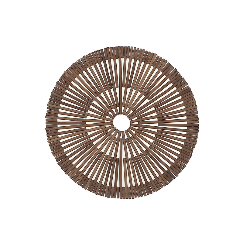 Round Heavy Bamboo Placemat - Set of 6