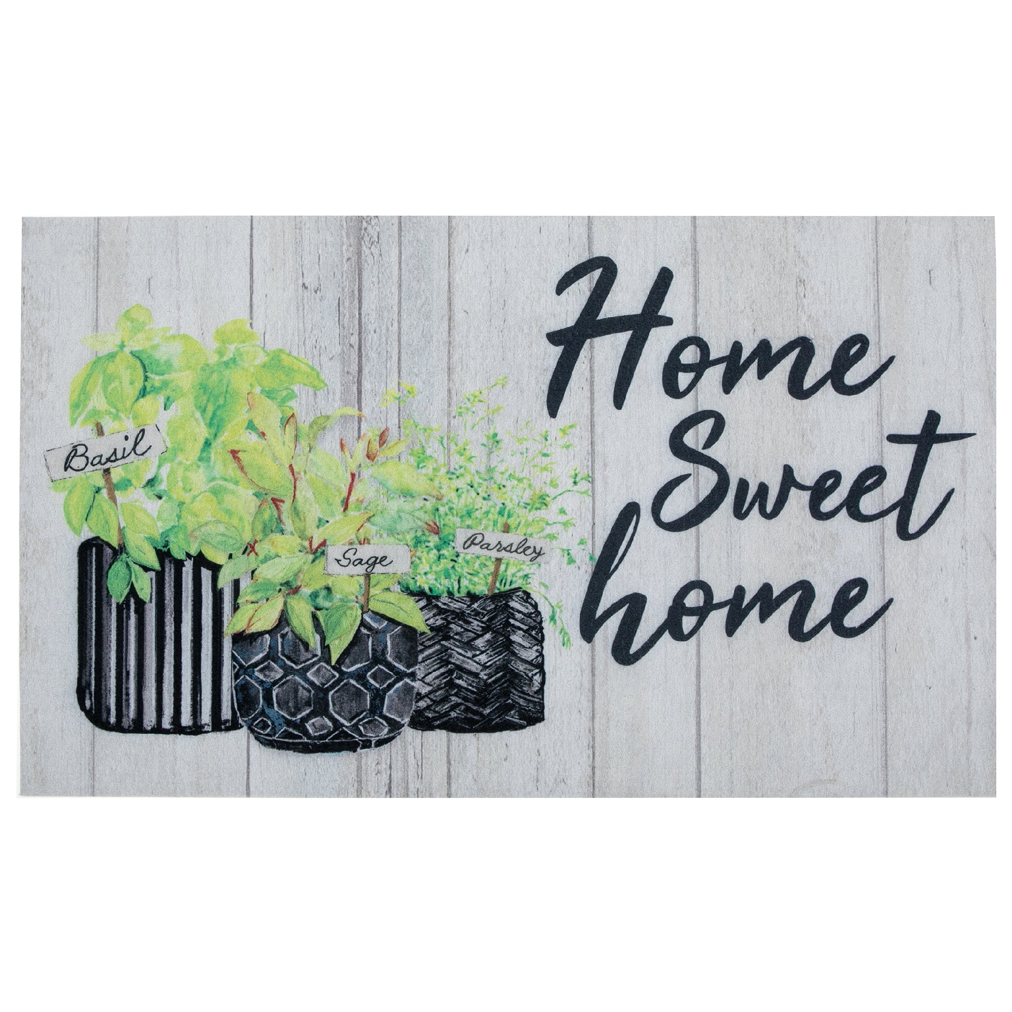Printed Rubber Floor Mat Home Sweet Home, Decorative Entryway Mat, Home Floor Protector