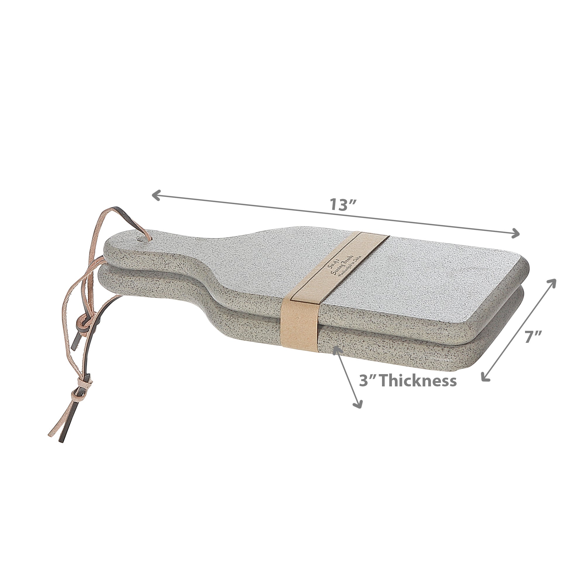 2Pc Terrazzo Marble Cheese Board Set 11 X 5 Inch, Kitchen Charcuterie Serving Boards